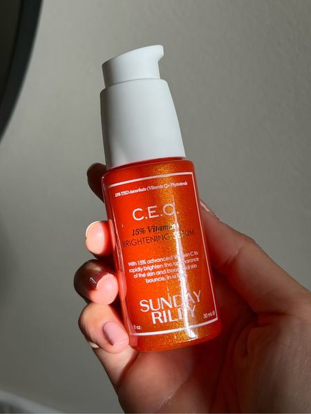vitamin c serum scan be tricky. I’ve noticed Sunday Riley doesn’t leave me with clogged pores like some of the other ones I’ve tried  

#LTKbeauty