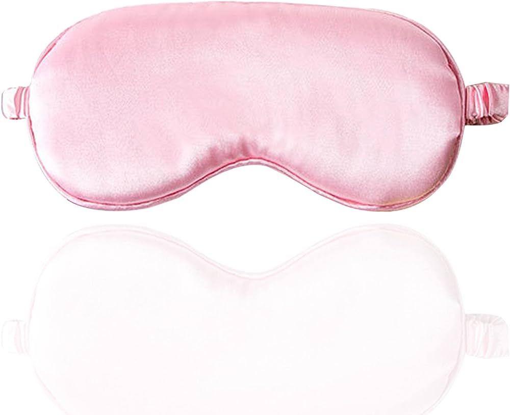 Pink Sleep Eye Mask for Sleeping,Soft and Comfortable Fabric, Eye Shade Cover for Travel,Nap,Night | Amazon (US)