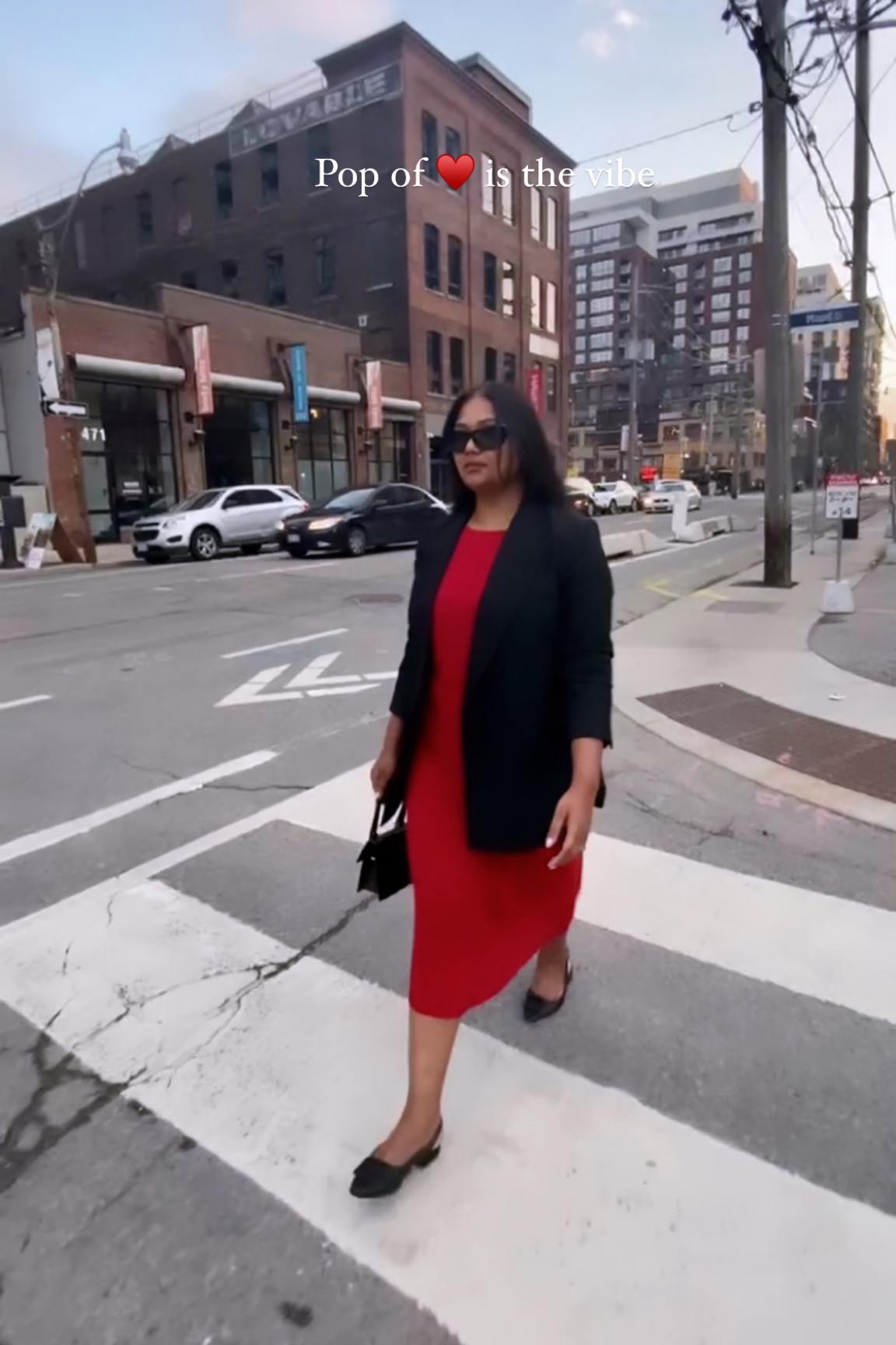 Summer Outfit, summer style, summer work outfit, spring outfit, Zara midi dress, red midi dress, midi dress, aritzia black double-breasted blazer, relaxed suit blazer, black double-breasted blazer, tailored blazer, Winner’s slingback sandals, black kitten heels, slingback sandals, top handle bag, designer black bag, Jacquemus black bag, outfit inspiration, smart casual outfit ideas, chic style, Toronto 

#LTKstyletip #LTKworkwear #LTKsummer