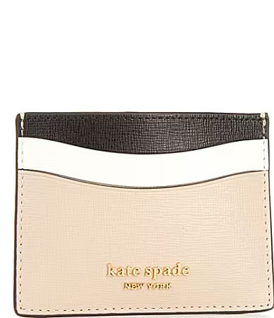 kate spade new york Morgan Colorblock Card Holder - Earthenware Black Multi | Dillard's