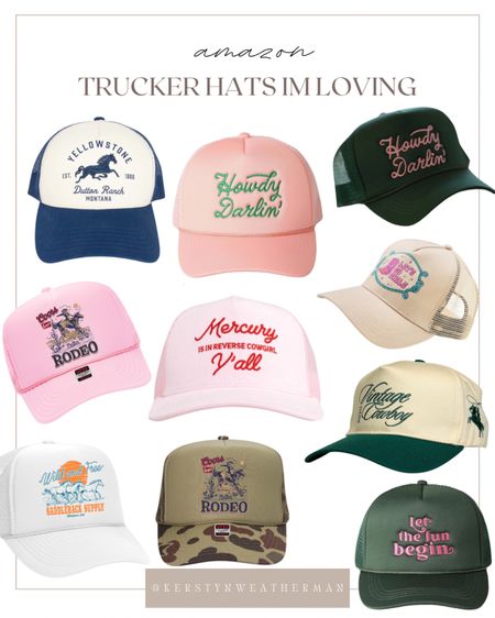 Amazon trucker hats 🧢✨

#LTKActive #LTKFindsUnder50 #LTKFitness