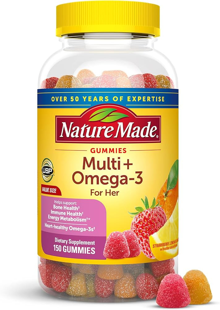 Nature Made Womens Multivitamin with Omega-3, Multivitamin for Women for Daily Nutritional Suppor... | Amazon (US)