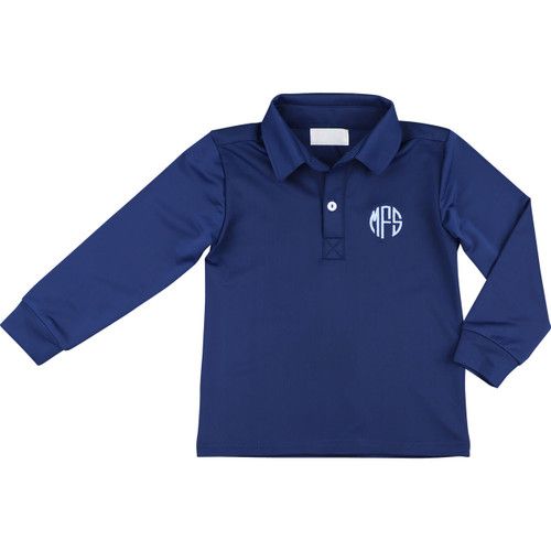 Navy Performance Polo | Cecil and Lou