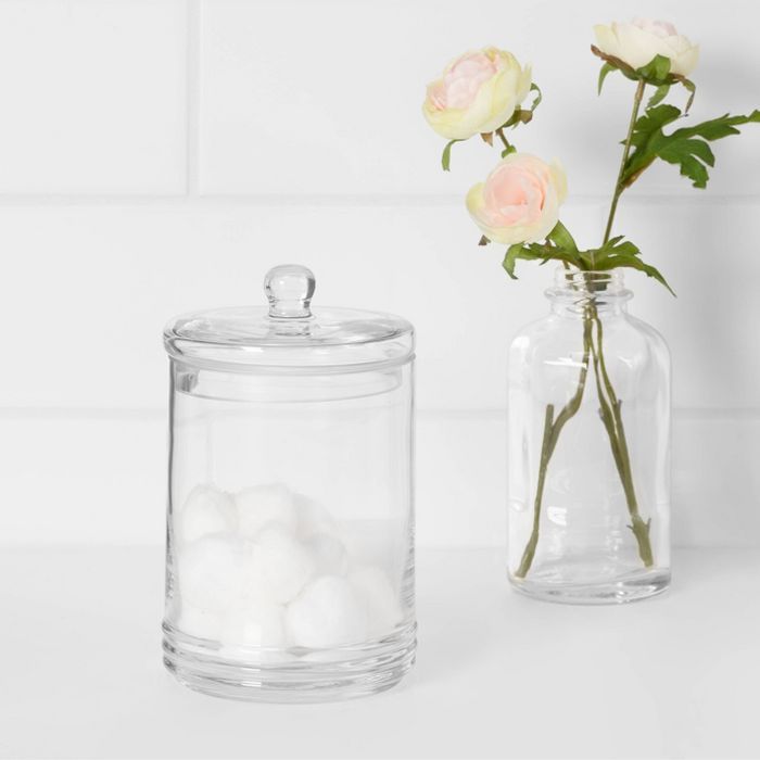 Medium Canister Apothecary Glass Clear - Threshold™ | Target