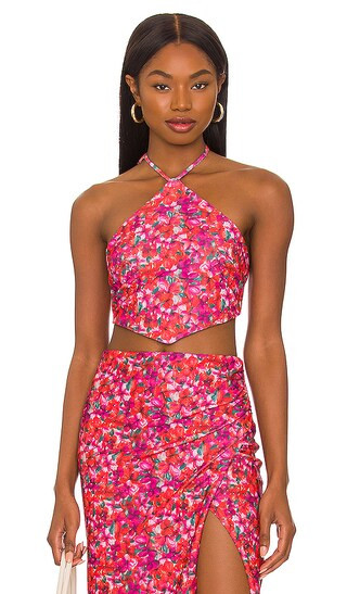 Lana Tie Top in Island Floral | Revolve Clothing (Global)