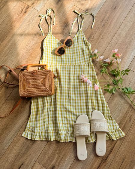 Summer outfit. Summer dress. Retro inspired dress. Gingham plaid dress. Vacation dress.

#LTKSeasonal #LTKSaleAlert #LTKGiftGuide