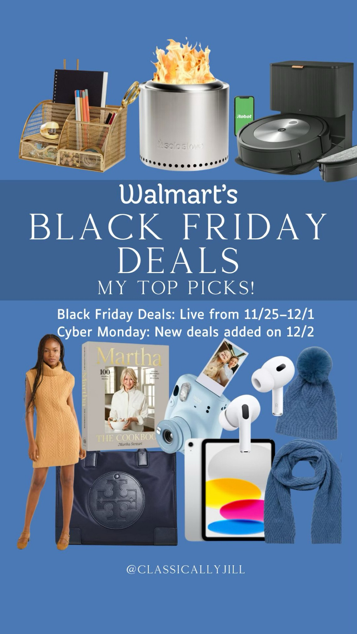 Walmart’s Black Friday Deals are now live! Shop my pick for gifts for her, deals on home, and toys & gift deals! Walmart's Black Friday Deals runs 11/25-12/1, and extra deals will be added on Cyber Monday 12/2! Items are selling quickly, so check out early, check out often. #WalmartPartner #walmartdeals @Walmart #BlackFriday #BlackFridayDeals Gifts for guys, solo stove, home organization, treadmill 

#LTKCyberWeek #LTKSaleAlert #LTKGiftGuide