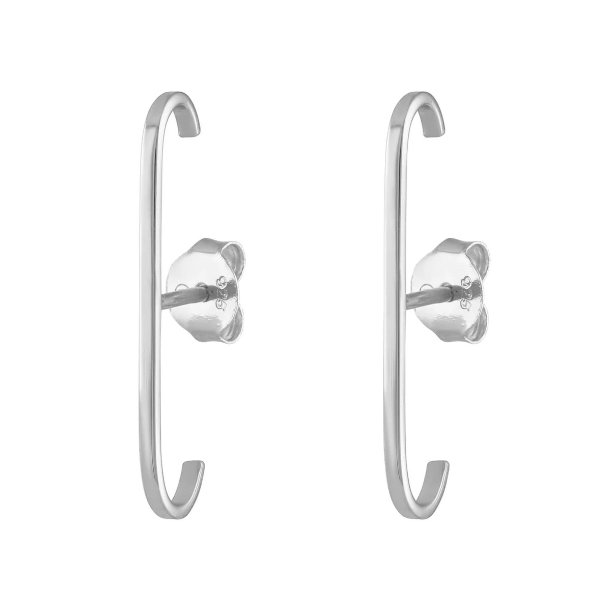 Classic Suspender Earrings in Sterling Silver | Maison Miru