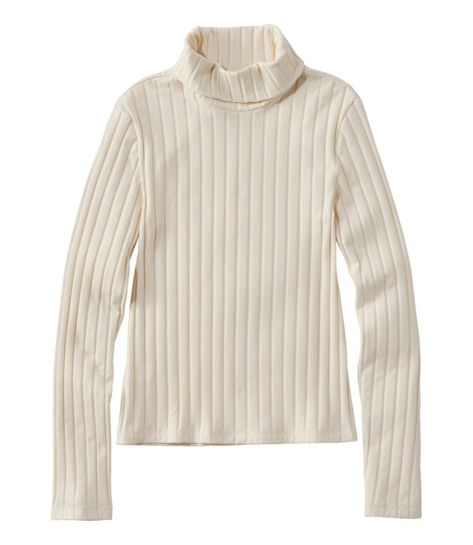Women's Signature Ribbed Turtleneck | Tees & Knit Tops at L.L.Bean | L.L. Bean
