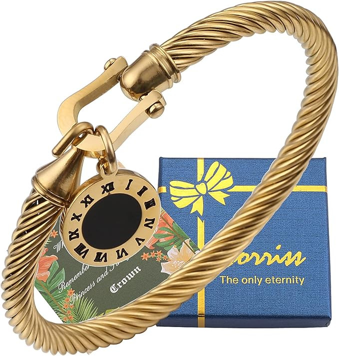 Dorriss Cable Wire Bracelets for Women Buckle Bangle Bracelet Best Friend Sister Fashion Jewelry ... | Amazon (US)