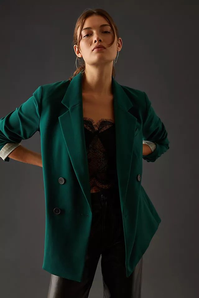 Maeve Double-Breasted Blazer | Anthropologie (US)