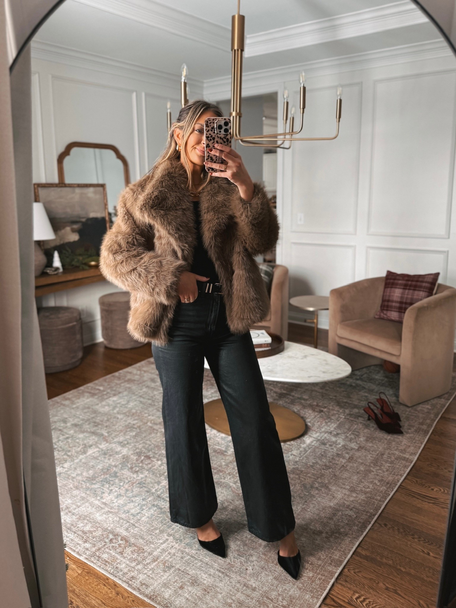 This faux fur jacket is so fun! Makes an easy fun holiday outfit idea! 

#LTKHoliday #LTKgrwm #LTKGiftGuide