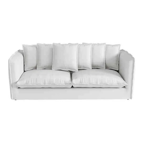 Wade Logan® Castina 80" Fabric Upholstered Contemporary Sofa Slipcovered Sofa Couches with Accen... | Wayfair North America