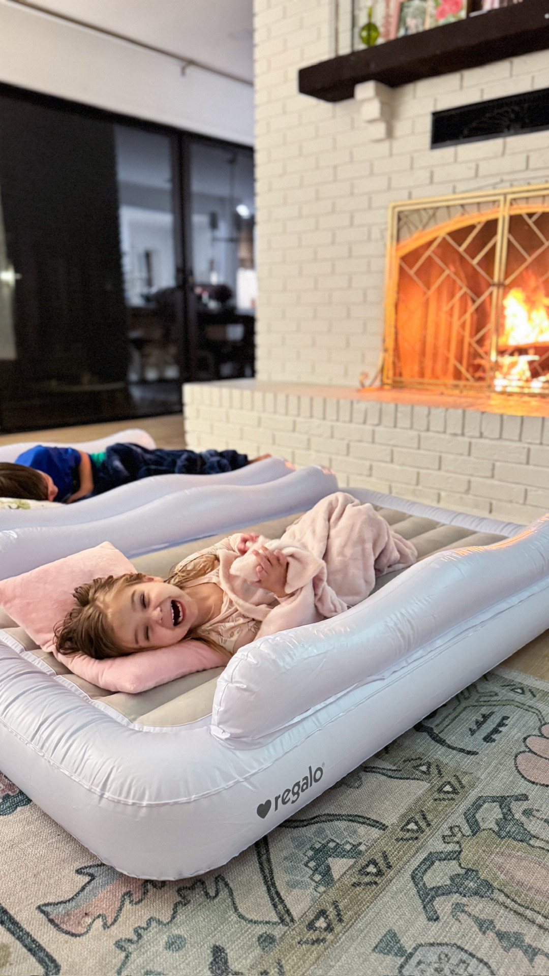 These toddler blow up beds are back In Stock and are the perfect bed to travel with or have buddies spend the night!

#LTKTravel #LTKmomlife