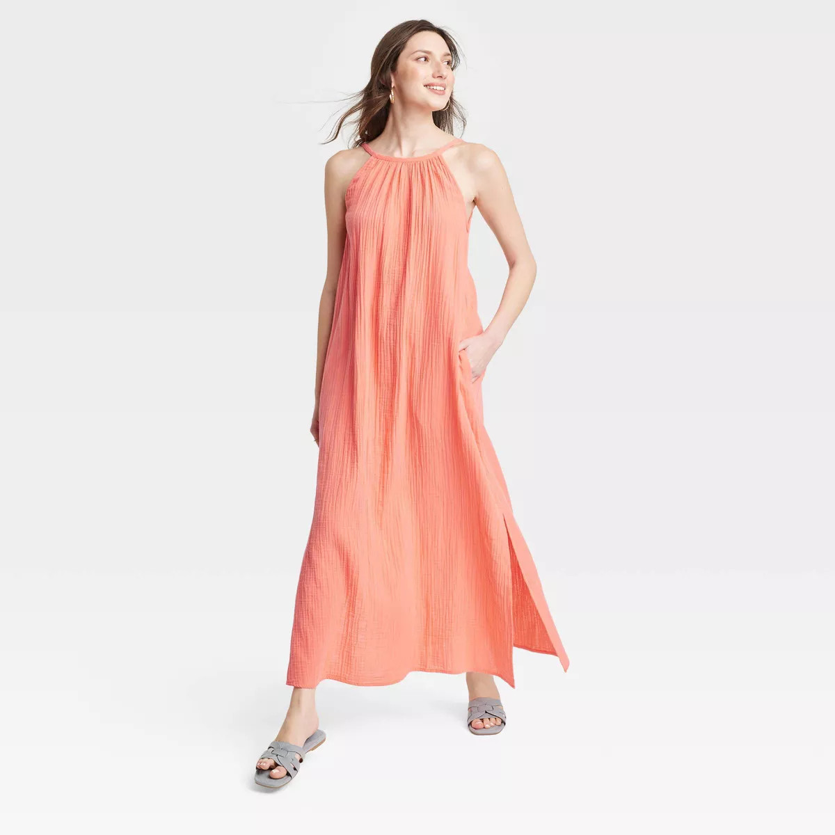Women's Scoop Back Maxi Shift Dress - Universal Thread™ | Target