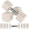 22LBS Adjustable Dumbbells Set, Adjustable Weight Dumbbells with 4 Levels 4.4lb, 6.6lb, 8.8lb, 11... | Amazon (US)
