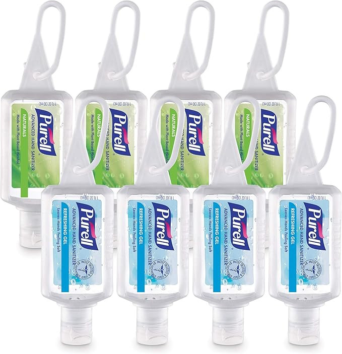 Purell Advanced Hand Sanitizer Variety Pack, Naturals and Refreshing Gel, 1 Fl Oz Travel Size Fli... | Amazon (US)