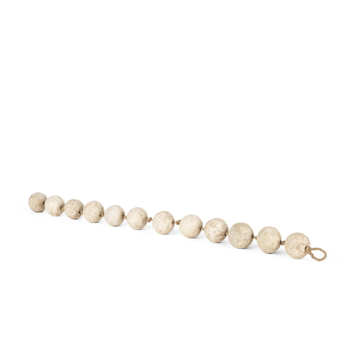 Beige Paper Mache Sphere Garland | Wayfair North America