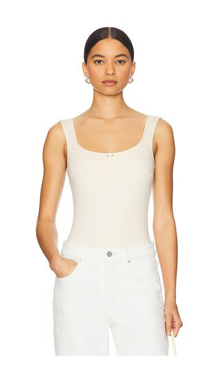 Scoop Back Bodysuit in Body Butter | Revolve Clothing (Global)