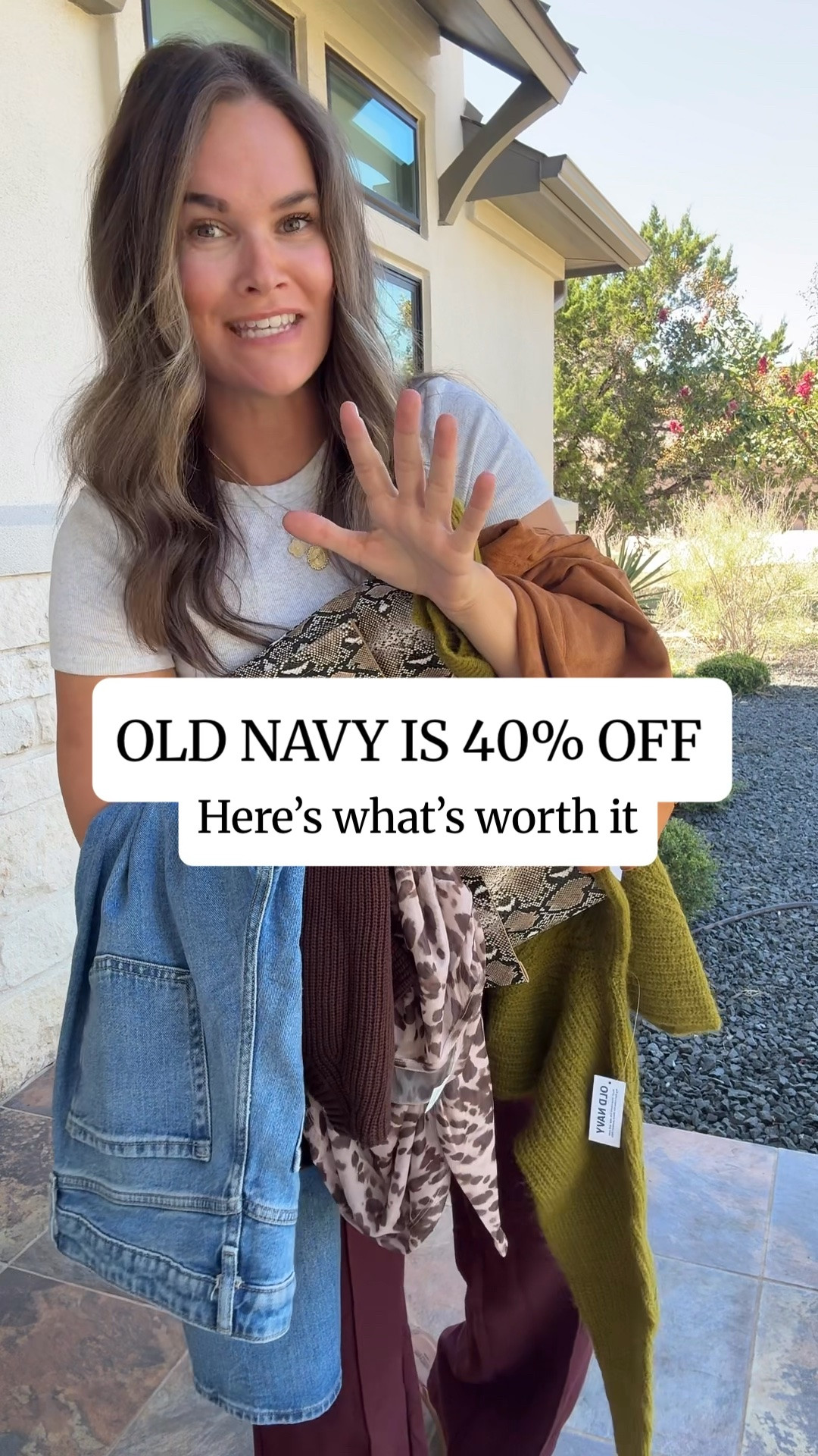 Old Navy is 40% off and these are the fall finds I think are actually worth it 👀🍂 LIKE and Comment “OLD NAVY” for deets. I found so many good Old Navy fall outfits, including jeans, sweaters, layering pieces and easy everyday staples that look way more expensive than they are.
#oldnavy #fallfashion #falloutfits

#LTKSaleAlert #LTKootd #LTKmomlife