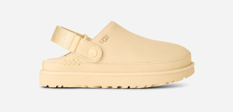 UGG® Women's Goldenstar Clog Suede Shoes in Pale Buttercup, Size 8.5 | UGG (US)
