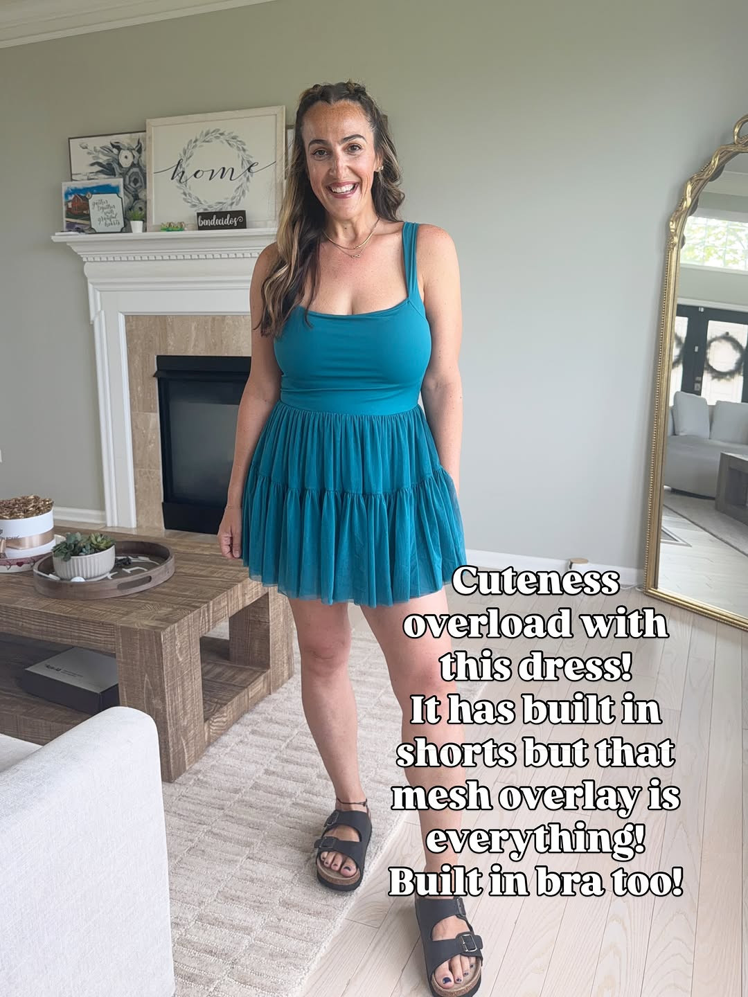 Wearing a size medium.  Great for watching sports in the hot sun or running around when you want to feel cool and still look cute!

#athleticwear #tennisdress #coolsummerdress #summerdress 

 #LTKootd #LTKActive #LTKOver40