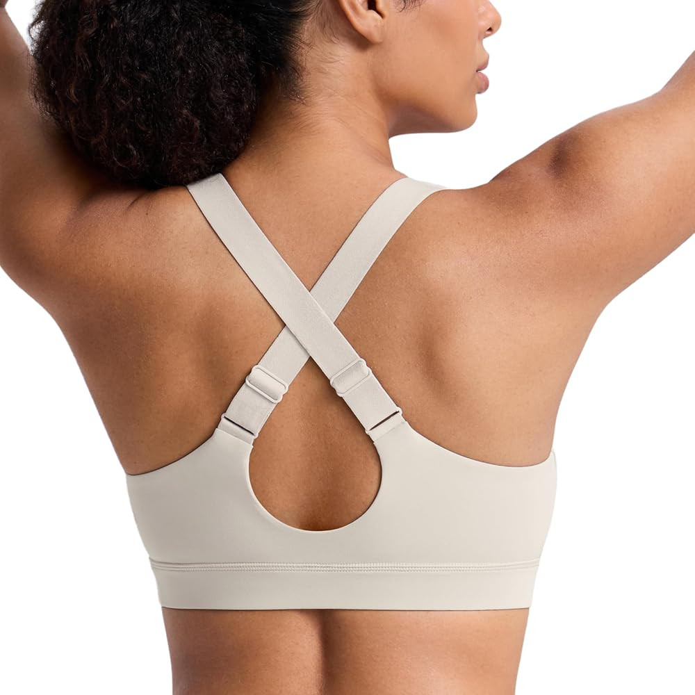 CRZ YOGA Butterbreeze Cross Back Sports Bras | Amazon (US)