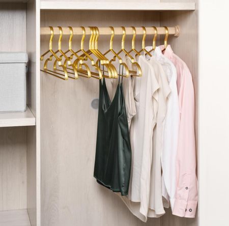 Premium Matte Gold Aluminum Coat Hangers - Tap below to shop | Follow for more! Xx

#LTKHome #LTKStyleTip