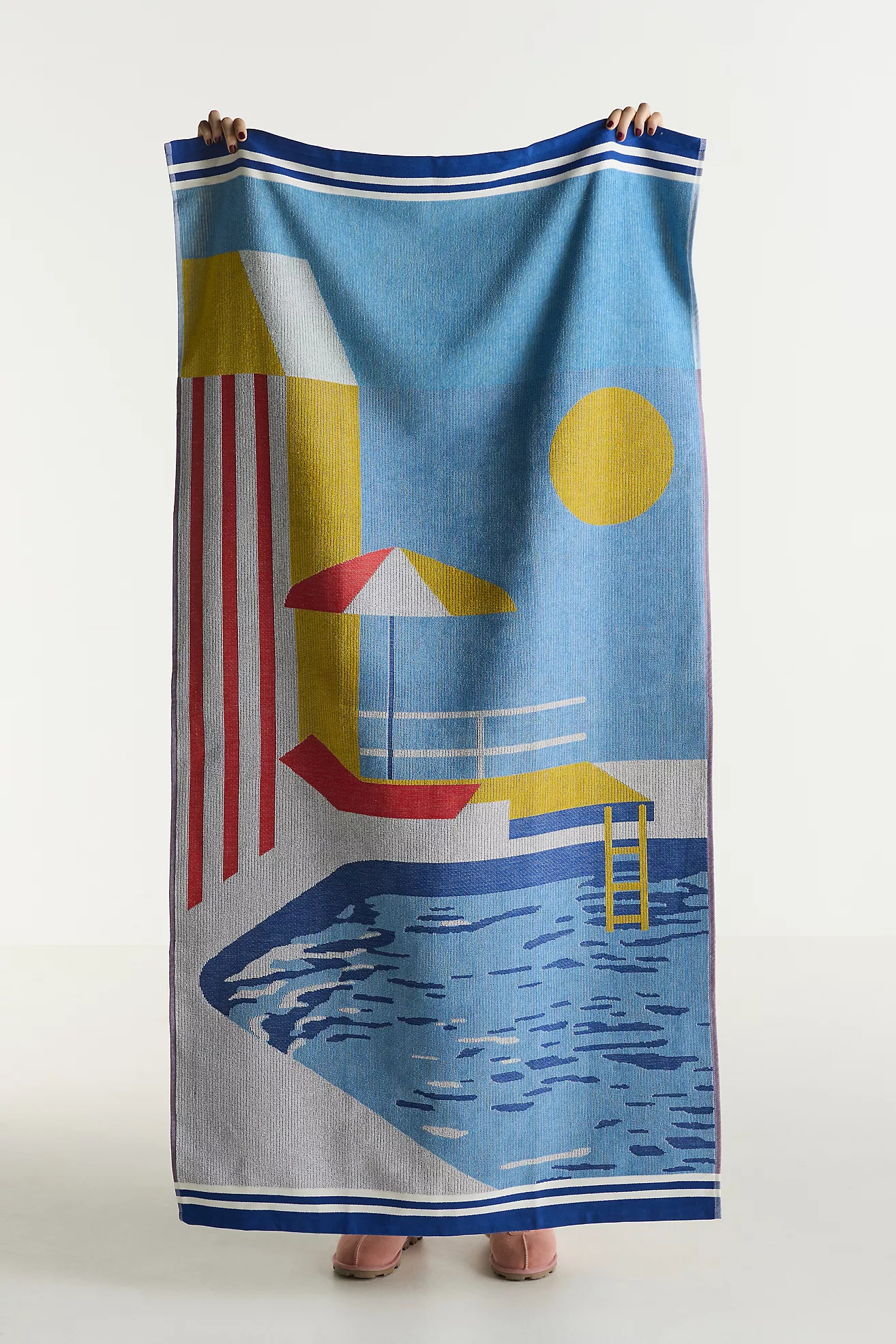 Celandine Cotton Printed Beach Towel | Anthropologie (US)