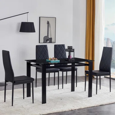 5-Piece Dining Table Set/ Dining Table And Chair | Wayfair North America