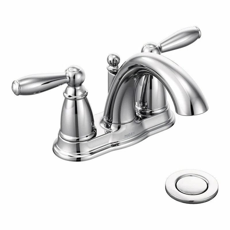 Moen Brantford Centerset Bathroom Faucet with Drain Assembly 6610 | Wayfair North America