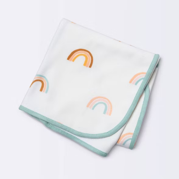 Brushed Jersey Stroller Blanket Rainbow - Cloud Island™ | Target