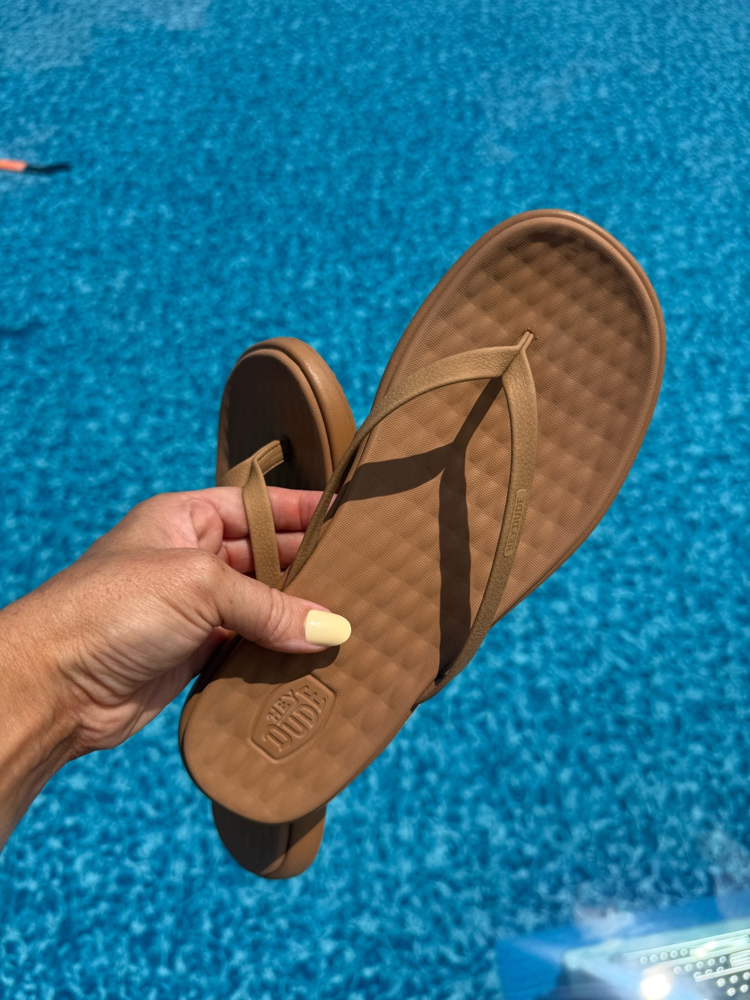 Love love love these new flips flops by Hey Dude! If you’re between sizes, I would go up.

#LTKSeasonal #LTKootd #LTKOver40