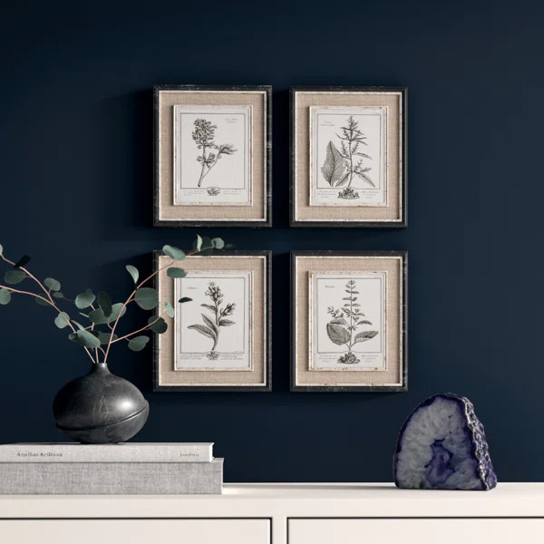 'Ladouceur' by Grace Feyock - 4 Piece Picture Frame Print Set on Paper | Wayfair North America