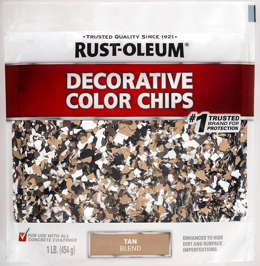 Rust-Oleum 312447 Decorative Color Chips, 1 Pound (Pack of 1), Tan Blend | Amazon (US)
