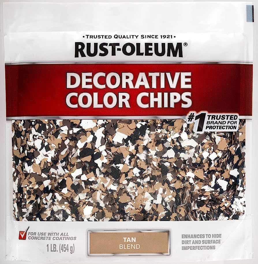 Rust-Oleum 312447 Decorative Color Chips, 1 Pound (Pack of 1), Tan Blend | Amazon (US)