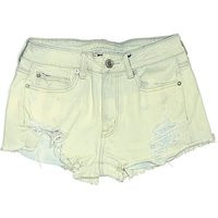 American Eagle Outfitters Denim Shorts: Yellow Bottoms - Size 6 | ThredUp (US)
