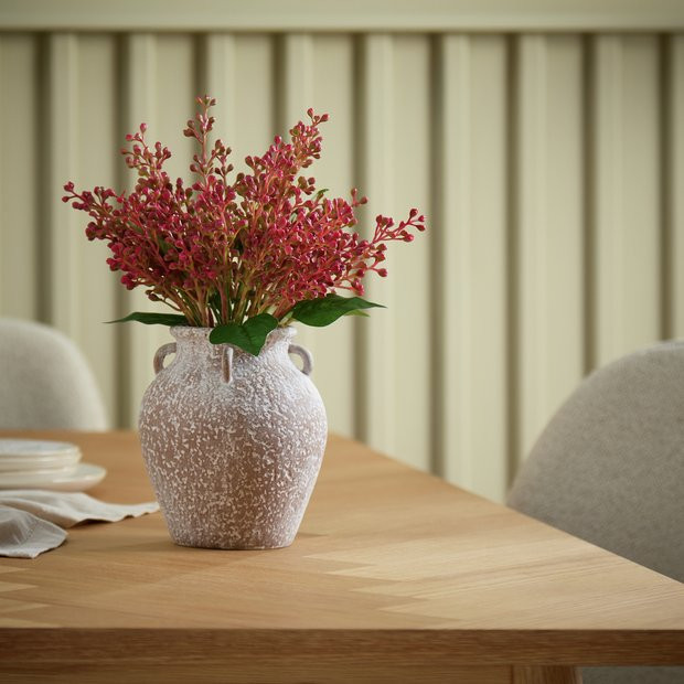 Buy Argos Home Artificial Red Berry in Resin Vase | Artificial flowers, plants and trees | Argos | argos.co.uk