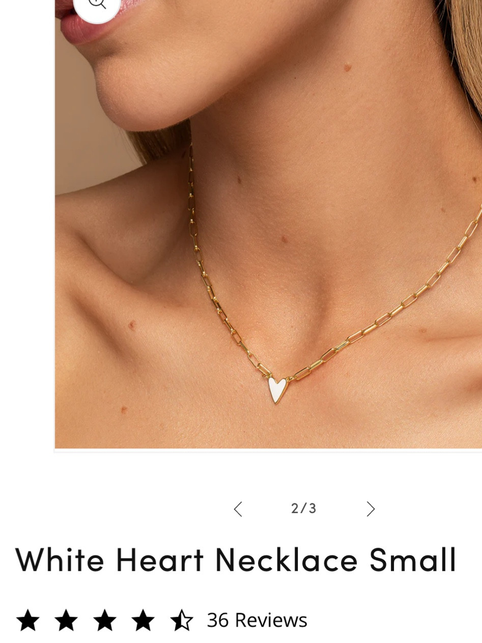 My heart necklace I wear everyday 