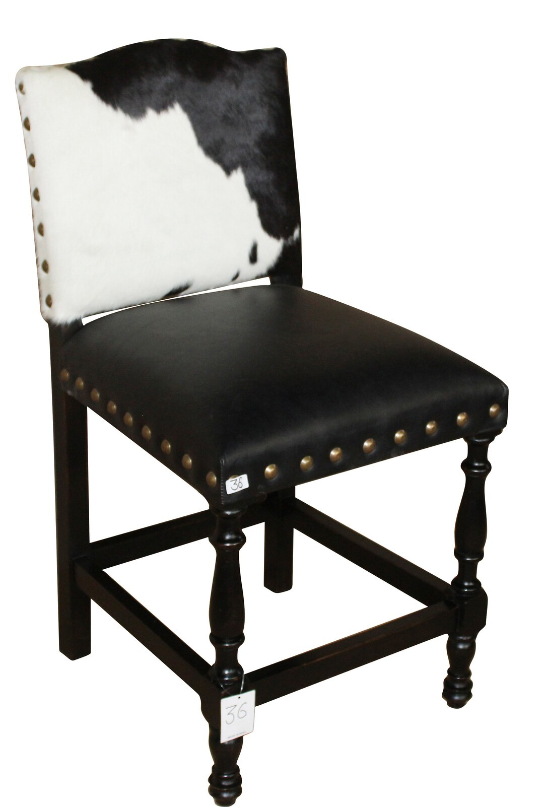 Colton Cowhide 26" Counter Stool - Black and White - 4 Seat Minimum Required! | Etsy (US)