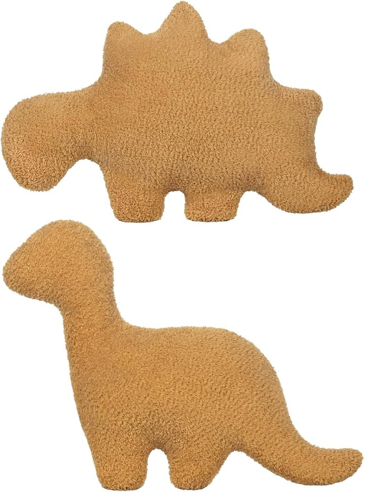 Andywoo 2 Pcs Dino Chicken Nugget Pillow, Funny Pillows for Christmas Halloween and Birthday, Cut... | Amazon (US)