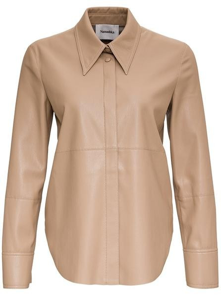 Nanushka Naum Faux Leather Shirt | Cettire Global