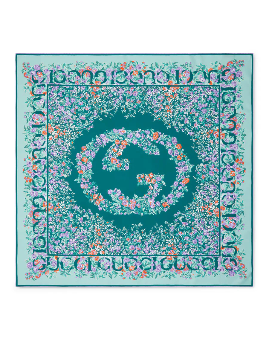 PRINTED SILK TWILL SCARF | Suitnegozi INT