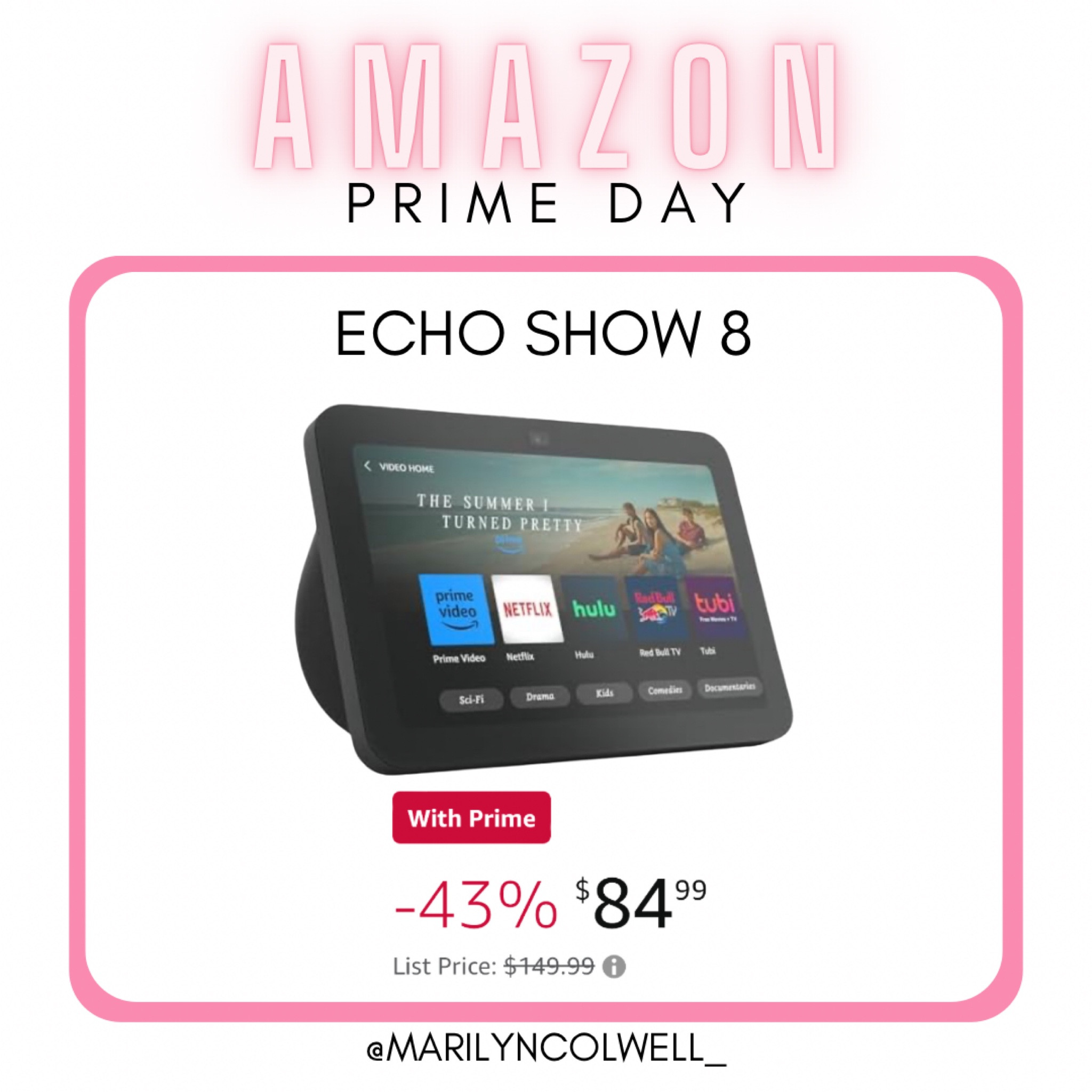 Amazon Echo Show 8, Prime Day, Amazon Prime Deals, Amazon Echo

#LTKSaleAlert #LTKFindsUnder100 #LTKHome