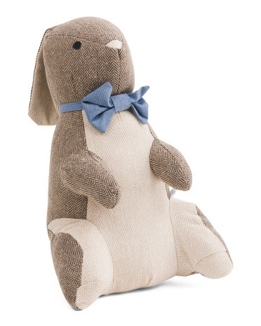 9x15 Herringbone Bunny Boy Pillow | TJ Maxx