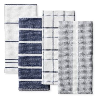 Super Absorbent Waffle Weave Multi-Pack Towels, Navy Blue | Williams-Sonoma