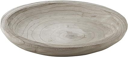 Santa Barbara Design Studio Table Sugar Hand Carved Paulownia Wood Serving Bowl, Large, Grey | Amazon (US)