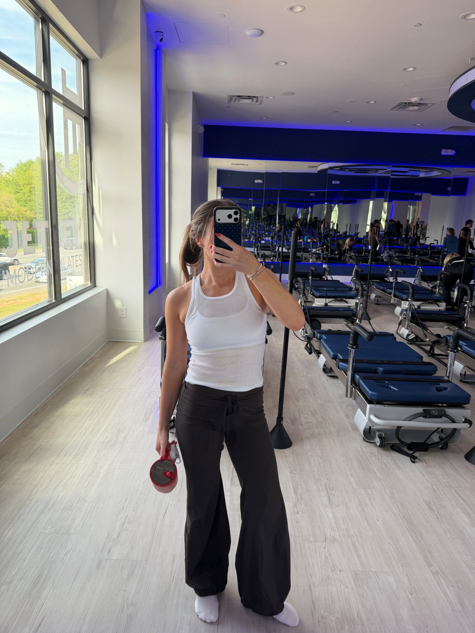 workout outfit of the day 
large in Hanes boys tanks
small in bra 
pants XS 

#LTKootd #LTKActive #LTKfitnessgoals
