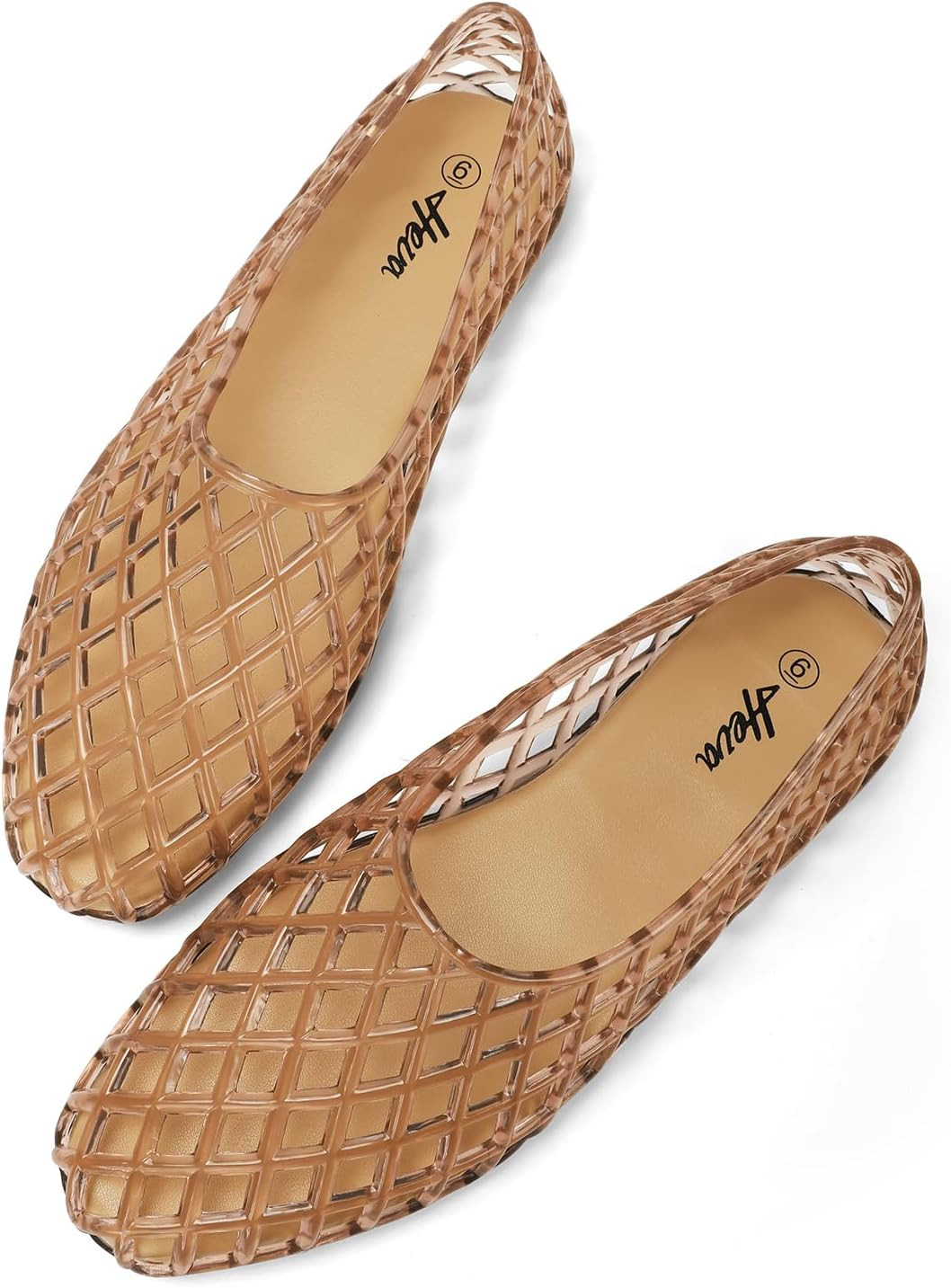 HEVA Women's Jelly Mesh Flats | Amazon (US)