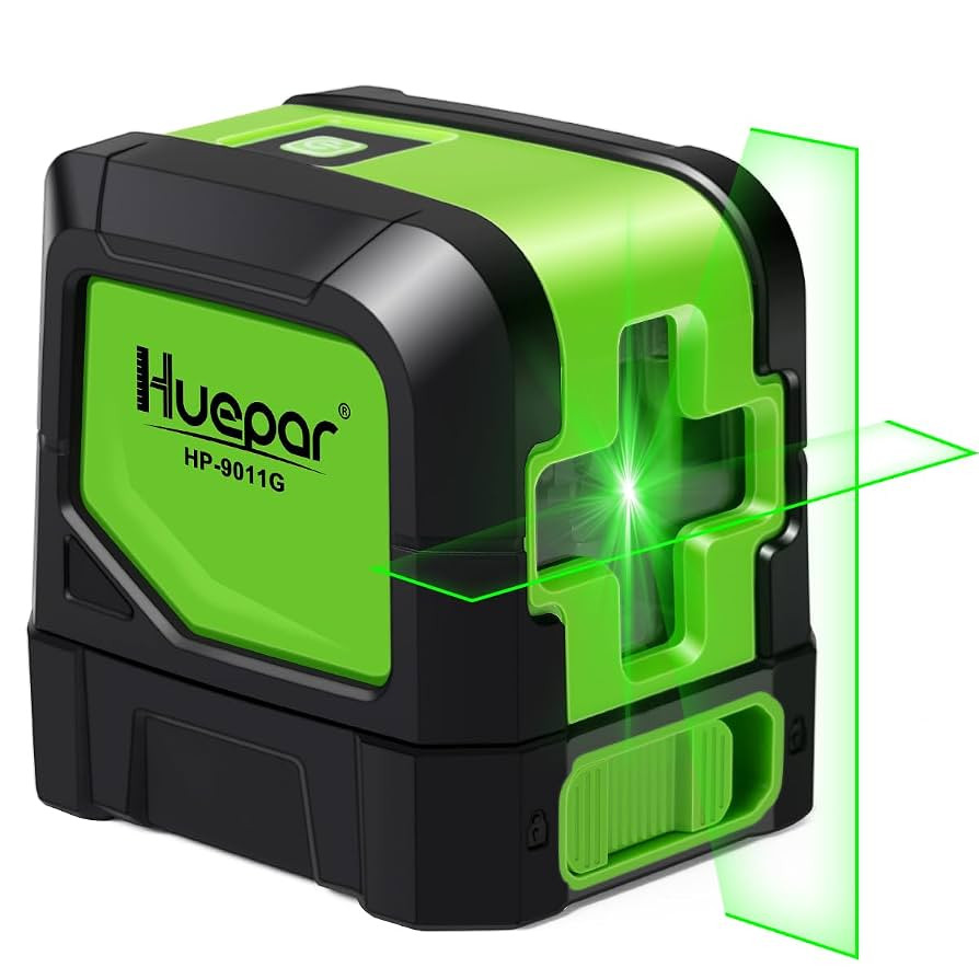 Huepar Laser Level, 100Ft Self Leveling Green Cross Line Laser for Picture Hanging, Tile, Decorat... | Amazon (US)